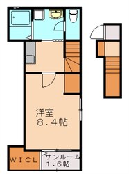 金隈 徒歩4分 2階の物件間取画像